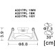 Встраиваемый светильник Artelamp Accento A3217PL-1WH Белый