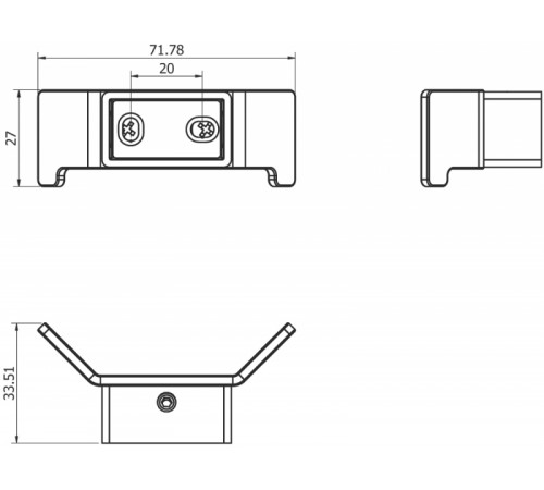 Двойной крючок Langberger Accessories 37532А Хром