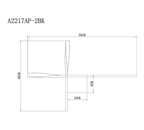 Настенный светильник Artelamp Acrux A2217AP-2BK Черный