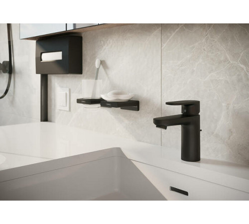 Стакан для зубных щеток Hansgrohe AddStoris 41749670 Черный матовый