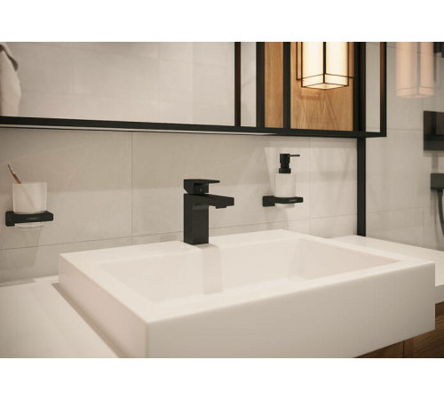 Стакан для зубных щеток Hansgrohe AddStoris 41749670 Черный матовый