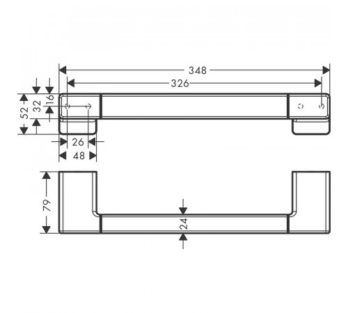 Поручень Hansgrohe AddStoris 41744990 Полированное золото