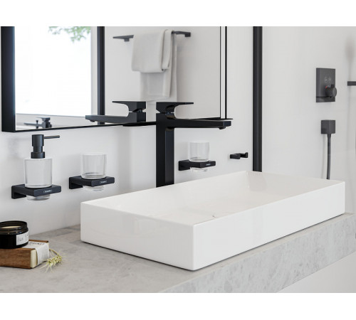 Двойной крючок Hansgrohe AddStoris 41755670 Черный матовый