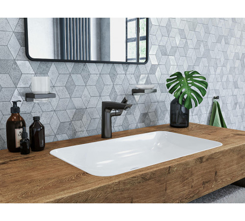 Мыльница Hansgrohe AddStoris 41746340 Шлифованный черный хром