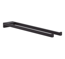 Полотенцедержатель Hansgrohe AddStoris 41770670 двойной Черный матовый