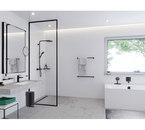 Ведро для мусора Hansgrohe AddStoris 41775670 Черное матовое