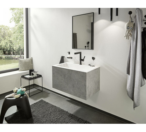 Двойной крючок Hansgrohe AddStoris 41755340 Шлифованный черный хром