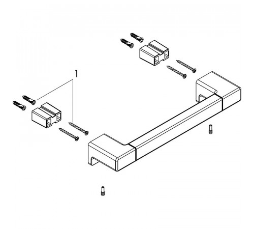 Поручень Hansgrohe AddStoris 41744140 Шлифованная бронза