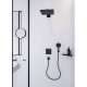 Косметическое зеркало Hansgrohe AddStoris 41791670 с увеличением Черное матовое