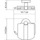 Держатель туалетной бумаги WasserKRAFT Aland K-8525 с крышкой Хром