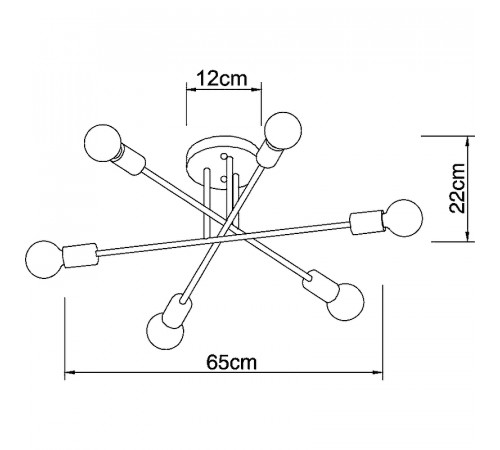 Люстра Artelamp Alastor A5435PL-6WH Белая Золото