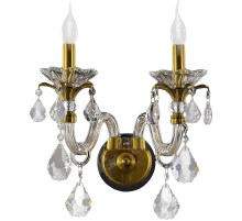 Настенный светильник Crystal Lux Alicante AP2 Прозрачный Бронзовый