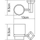 Стакан для зубных щеток WasserKRAFT Aller K-1128C Хром