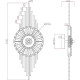 Настенный светильник Artelamp Almaaz A2564AP-1PB Прозрачный Полированная медь