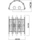 Настенный светильник Artelamp Alruba A1043AP-2BK Прозрачный Черный