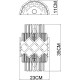 Настенный светильник Artelamp Amelia A1039AP-2BK Прозрачный Золото