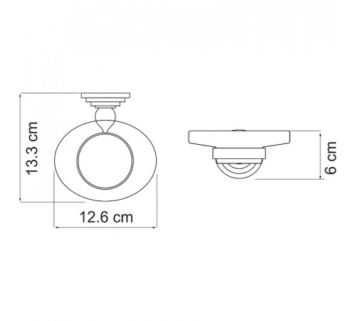 Мыльница WasserKRAFT Ammer K-7029 Хром матовый