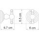 Двойной крючок WasserKRAFT Ammer K-7023D Хром матовый