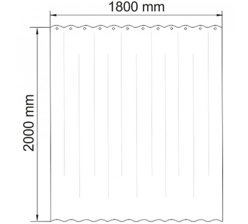 Штора для ванны WasserKRAFT Ammer 180х200 SC-70101 Цветные листья