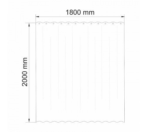 Штора для ванны WasserKRAFT Ammer 180х200 SC-70103 Закат, чайки