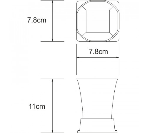 Стакан для зубных щеток WasserKRAFT Amper Black K-5428B Черный матовый