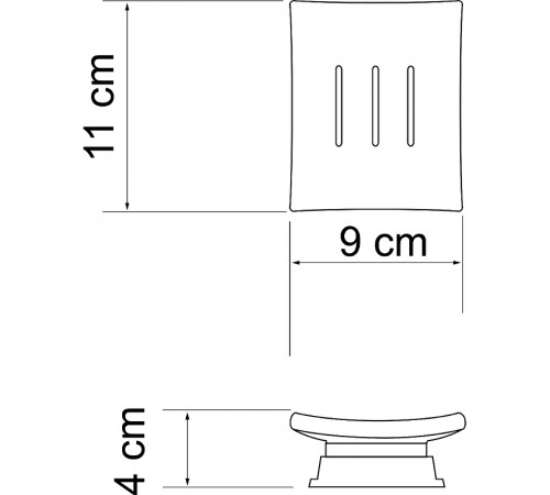 Мыльница WasserKRAFT Amper K-5429N Никель