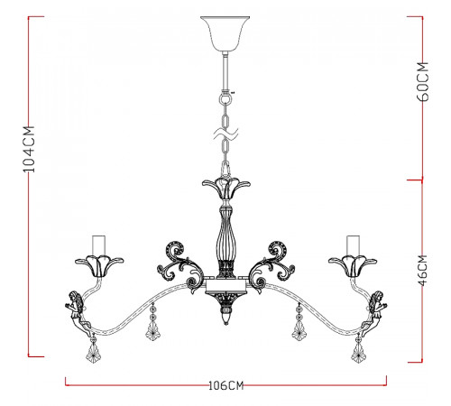 Люстра Artelamp Angelina A5349LM-8WH Белая