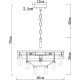 Люстра Artelamp Annabelle A1008LM-6GO Бежевая Золото