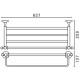 Полка для полотенец Art&Max Antic Crystal AM-E-2622SJ-Cr Хром