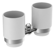 Стакан для зубных щеток Art&Max Antic Crystal AM-E-2688SJ-Cr двойной Хром