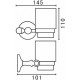 Стакан для зубных щеток Art&Max Antic Crystal AM-E-2668SJ-Do Золото