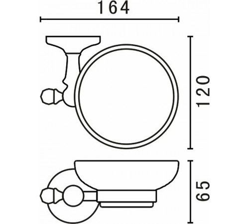 Мыльница Art&Max Antic AM-E-2699AQ Бронза