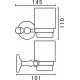 Стакан для зубных щеток Art&Max Antic AM-E-2668Q Бронза