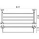 Полка для полотенец Art&Max Antic AM-2622AL Хром