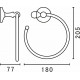 Полотенцедержатель Art&Max Antic AM-E-2680Q Бронза