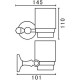 Стакан для зубных щеток Art&Max Antic AM-2668AL Хром