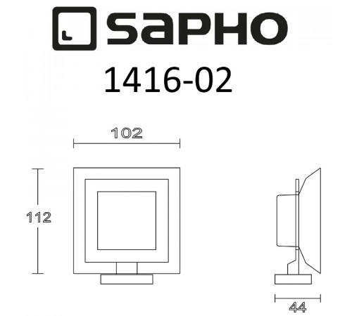 Мыльница Sapho Apollo 1416-02 Хром