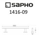 Полотенцедержатель Sapho Apollo 1416-09 Хром