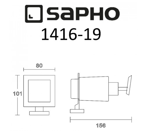 Дозатор для жидкого мыла Sapho Apollo 1416-19 Хром