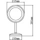 Косметическое зеркало Aquanet 2209D 204516 Хром