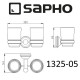 Стакан для зубных щеток Sapho Astor 1325-05 двойной Хром