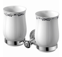Стакан для зубных щеток Sapho Astor 1325-05 двойной Хром