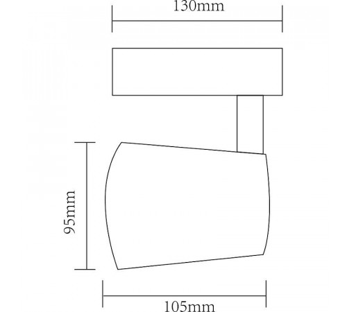 Трековый светильник Artelamp Atillo A2324PL-1BK Черный