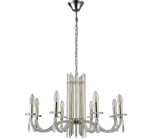 Люстра Crystal Lux Aurelio SP8 Gold Chrome Transparent Хром Золото Прозрачная