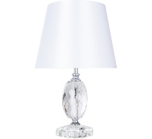Настольная лампа Artelamp Azalia A4019LT-1CC Белая Прозрачная Хром
