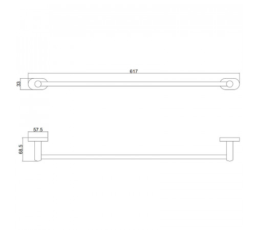 Полотенцедержатель Belz B901 B90101 Черный матовый