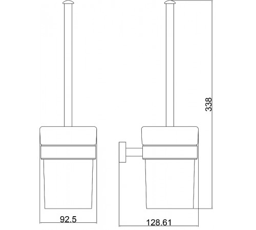 Ершик для унитаза Belz B902 B90210 Хром