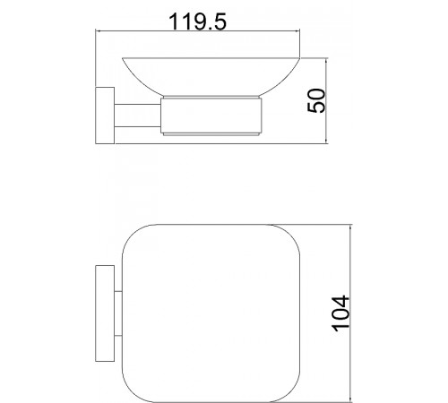 Мыльница Belz B903 B90302 Черная матовая