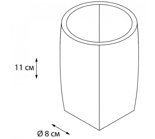 Стакан для зубных щеток Fixsen Balk FX-270-3 Бежевый