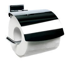 Держатель туалетной бумаги Nofer Barcelona 16917.В с крышкой Глянцевая нержавеющая сталь